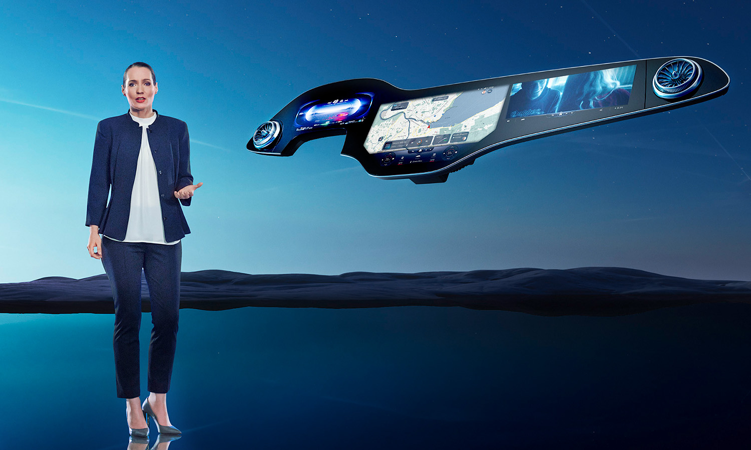 Weltpremiere des MBUX Hyperscreen