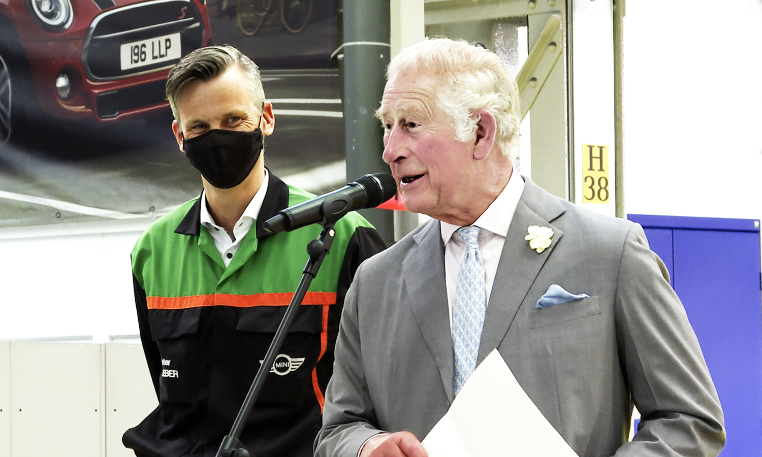 HRH The Prince of Wales bei MINI in Oxford