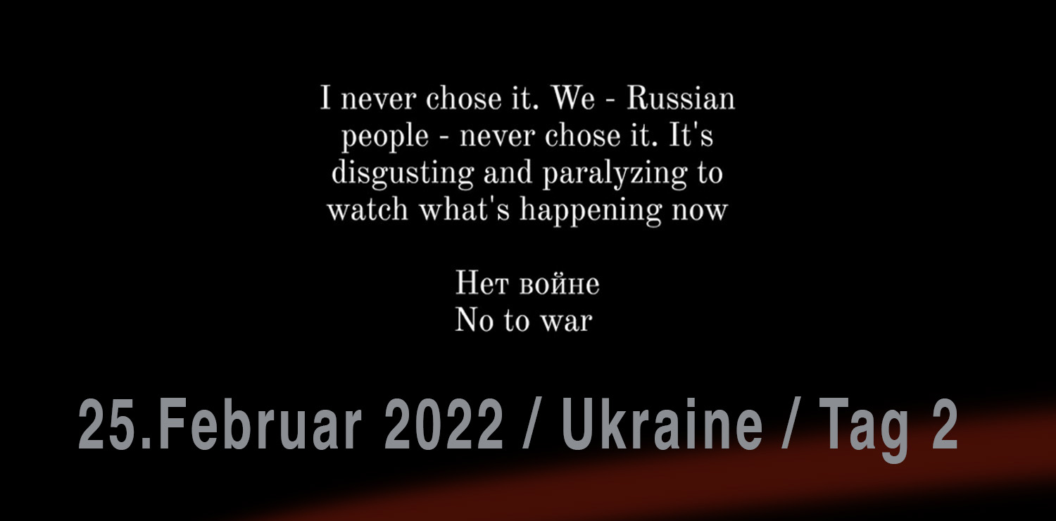 Ukraine 25.Februar 2022